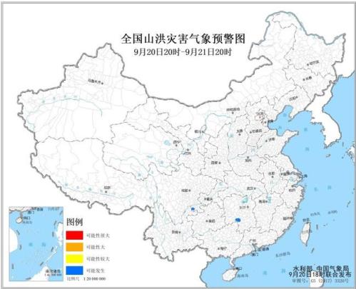 山洪灾害预警：湖南四川贵州云南甘肃局部地区可能发生山洪灾害